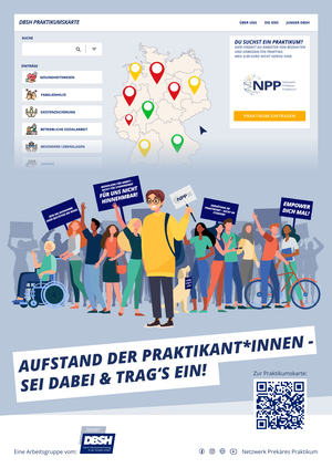 Plakat "Aufstand der Praktikant*innen"