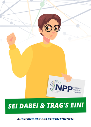 Postkarte "Aufstand der Praktikant*innen" (10er Paket)