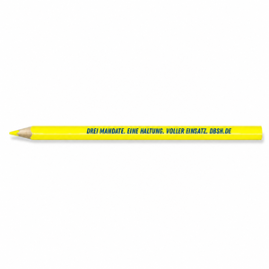 Dry Textmarker, gelb, mit Schriftzug