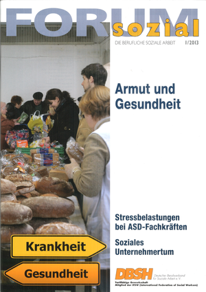 Forum Sozial 2013/1 Armut und Gesundheit